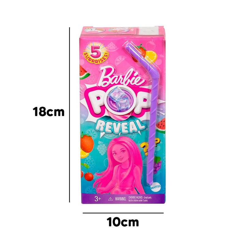 Boneca Barbie Pop Reveal Caixa Com Canudo HRK58 - Mattel - Boneca